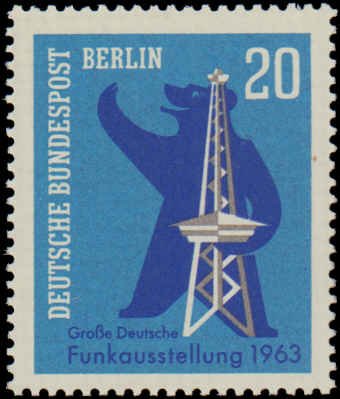 German Occupation Stamps - Berlin #9N209, Complete Set, 1963, Radio, Never Hi...