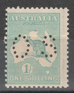 AUSTRALIA 1915 KANGAROO OS 1/- 3RD WMK MNH **