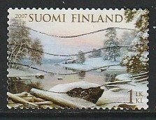 2007 Finland - Sc 1278 - used VF - 1 single - Winter Landscape by von Wright