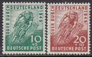 Germany B304-5 MNH - Bicycle Racers