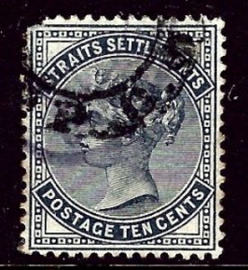 Straits Settlements 51 Used 1882 issue short corner    (ap3198)
