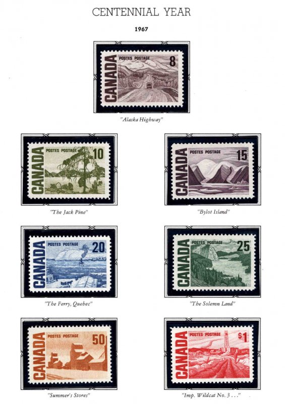 Canada Scott 461- 465B MNH**  stamps