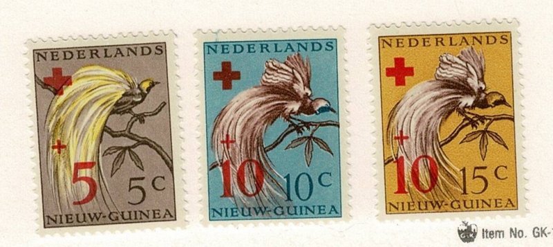 Netherlands New Guinea #B4-6 MH cpl birds