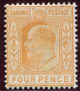 Bahamas Sc 39 4p MH  Very Fine