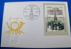 GERMANY  (DDR)  -  1985 -   SEMPER OPERA  FDC     (GGG38)
