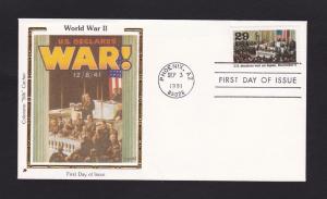 Sc. 2559i 1991 War on Japan - World War II FDC - Colorano