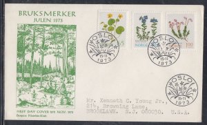 Norway Scott 626-8 FDC - Natural Flowers