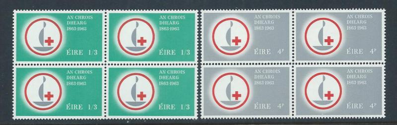 IRELAND SC# 190-1 B/4 FVF MNH 1963