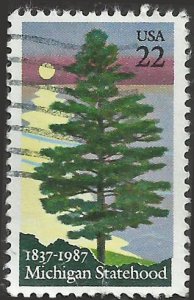 # 2246 USED MICHIGAN STATEHOOD 150TH ANNIV.