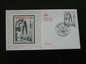 space shuttle FDC Monaco 2008