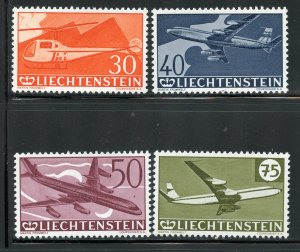 Liechtenstein # C34-37, Mint Never Hinge.