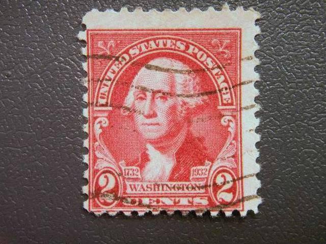 USA, 1932 used, 2c. red, Birth Bicentenary of George Washington. Portraits da...