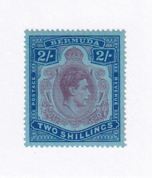 BERMUDA # 123a VF-MLH 2sh KGV1 KEY ISSUE