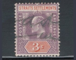 Straits Settlements 1902 King Edward VII 3c Scott # 94 Used