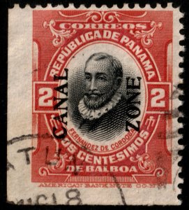 ✔️ CANAL ZONE 1918/1920  OVERPRINT TYPE IV FROM BOOKLET-PANE  - SC. 53 (o) [121]