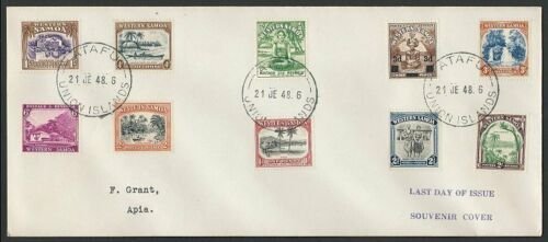 TOKELAU IS 1948 cover last day of use Samoa Stamps, Atafu cds..............10050 