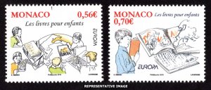 Monaco Scott 2593-2594 Mint never hinged.