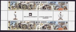 Alderney-SC#91-30th Signal Regiment-gutter strip-unused-NH-