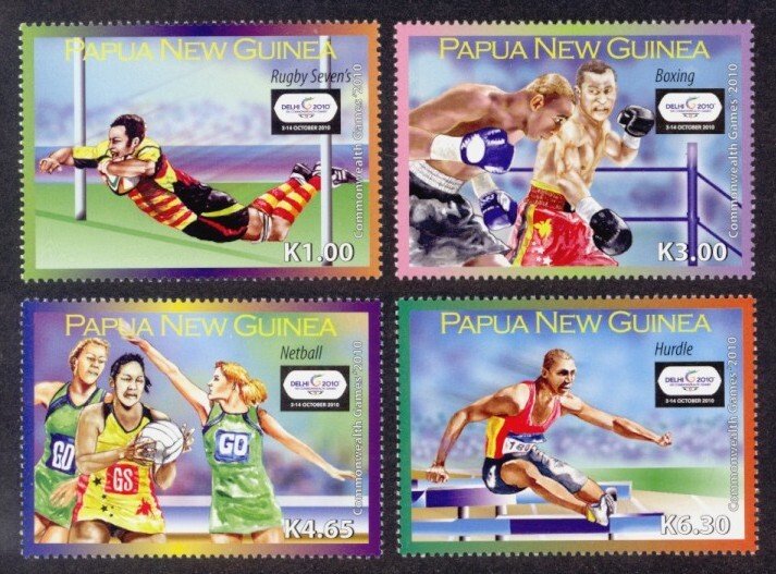 Papua New Guinea Sc# 1486-9 MNH Commonwealth Games 2010