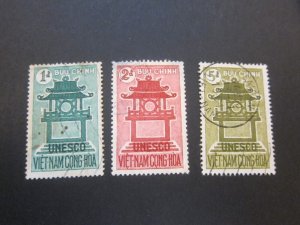 Vietnam 1961 Sc 178-80 set FU