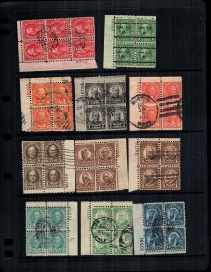 US 11 used  plate blocks