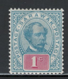 Sarawak 1892 Sir Charles Johnson Brooke 1c Scott # 8 MH