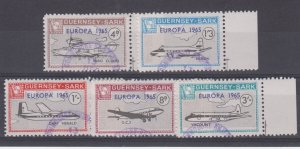Sark 1965 Europa set 5 Fine used