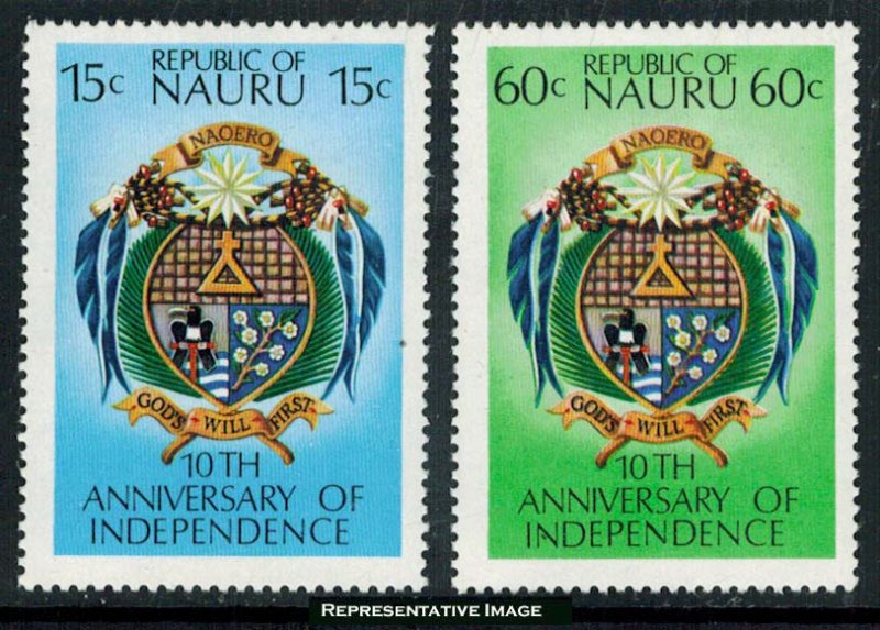 Nauru Scott 159-160 Mint never hinged.
