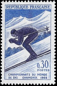 France 1962 Sc 1019 MNH Skiing Championships
