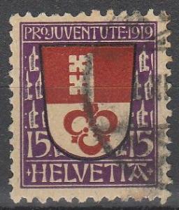 Switzerland #B14 F-VF Used  CV $7.25  (A3970)