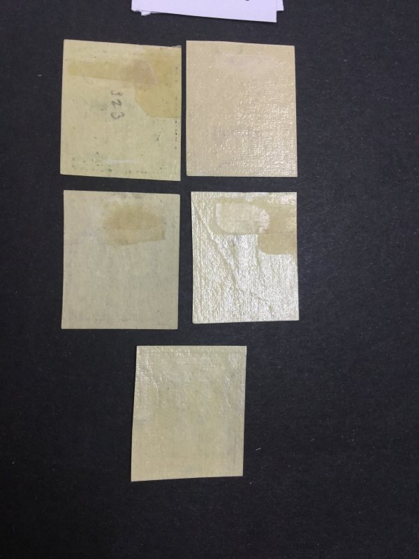 US STAMPS #343-347 MINT OG H LOT #25584