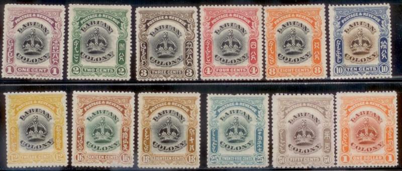 Labuan 1902 SC# 99a-109 MNH no gum L282-3