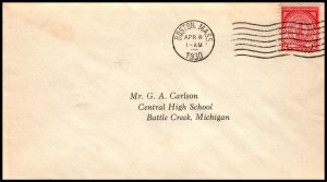 US 682 Uncacheted Typed FDC