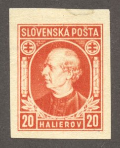 Slovakia Scott 28a Unused HR - 1939 20h Andrej Hlinka Issue