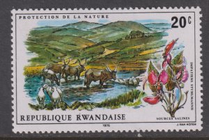 Rwanda 685 Waterhole and Impatiens Stuhlmannii 1975