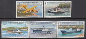 Guernsey 227-231 Ships MNH VF