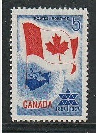 1966 Canada - Sc 453 - MNH VF - 1 single - Centennial of Confederation