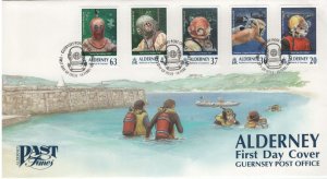 Alderney 1998 FDC Sc 114-118 Alderney Diving Club, 21st ann