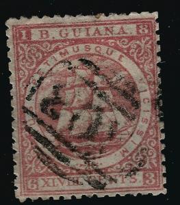 British Guiana #66 Used F-VF hr...Fill in British Colony spaces!