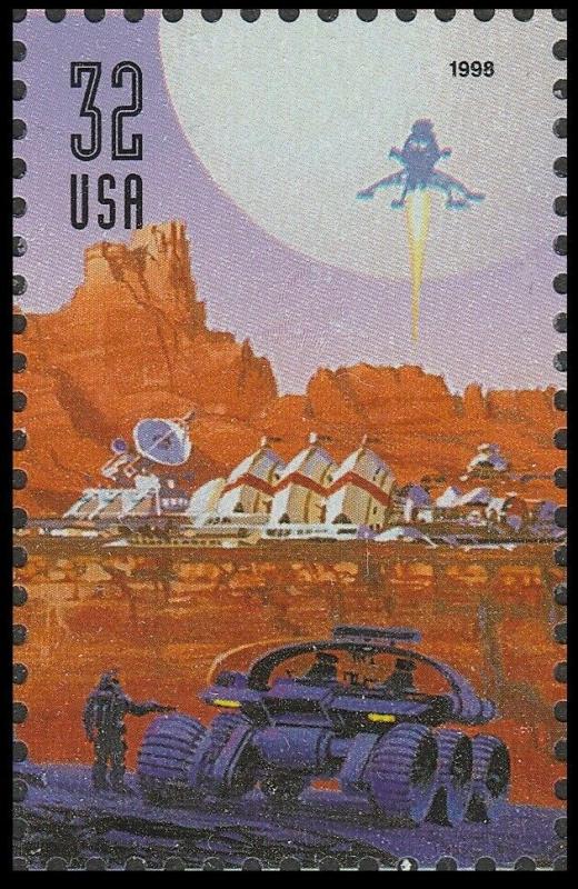 US 3241 Space Discovery Vehicle 32c single (1 stamp) MNH 1998 