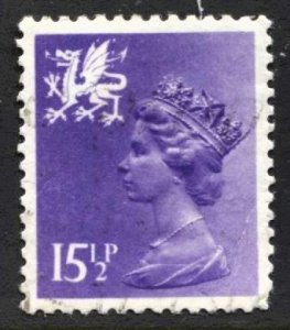 STAMP STATION PERTH Wales #WMH27 QEII Definitive Used 1971-1993