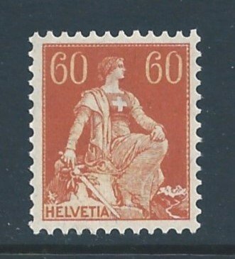 Switzerland #140 NH 60c Seated Helvetia - Granite Paper