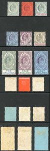 Gibraltar SG46/54 Set to 8/- (no pound) Wmk Crown CA M/M Cat 682.50 pounds