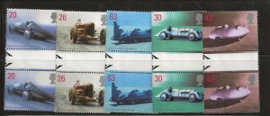 GREAT BRITAIN Sc 1829-33 NH GUTTER PAIRS of 1998 - OLD CARS