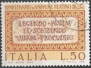 Italy 1160 (used) 50 l Marcus Terentius Varro (1974)