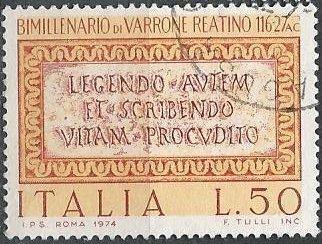 Italy 1160 (used) 50 l Marcus Terentius Varro (1974)