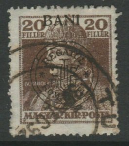 Hungary Romanian Occupation Kolozsvar Cluj Issue 1919 20b Used A18P26F649-