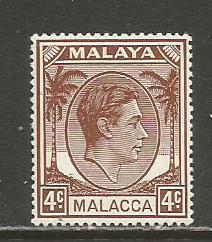 Malaya-Malacca    #6  MH  (1949)  c.v. $0.40