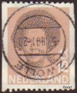 Netherlands 1986 Sc#633 75c Pink Queen Beatrix USED.