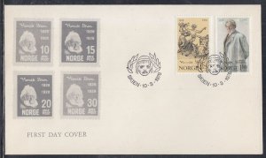 Norw Ibsenay Scott 725-6 FDC - Henrik